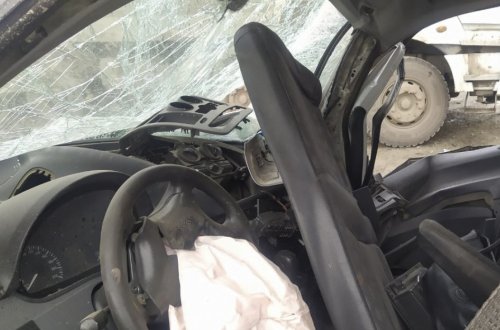 Tovuzda baş verən yol qəzasında ər və arvadı xəsarət alıb