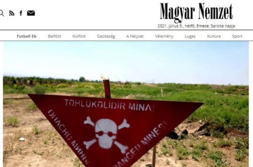 Macar jurnalist işğaldan azad edilmiş rayonlardan yazdı