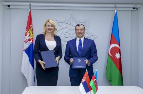Azərbaycanla Serbiya arasında Anlaşma Memorandumu imzalandı - FOTO