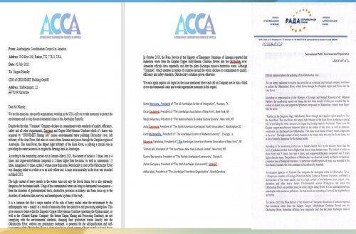 ABŞ və Ukraynadakı azərbaycanlılar Oxçuçayla bağlı 