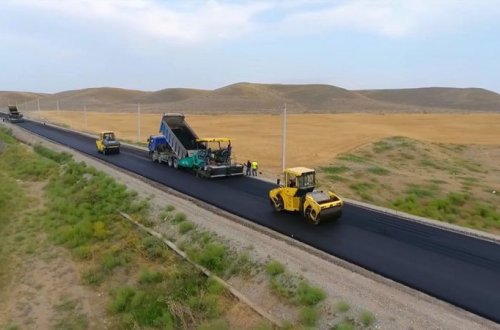 Zəfər Yolunun asfaltlanmasına başlanıldı (FOTO)