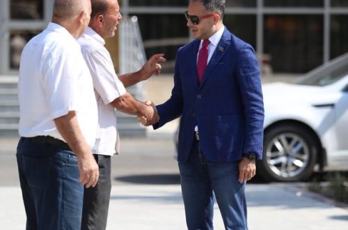 Ramil Həsən Ucarda seçicilərlə görüşüb