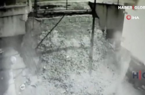 Üç gəncin olduğu konteynerdə güclü partlayış - VİDEO