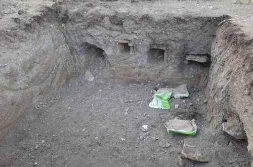 Azərbaycanda tarixi abidə aşkarlanan ərazidə məktəb tikintisi dayandırıldı - FOTO