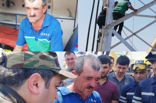 Sumqayıtda intihara cəhd edən şəxsi xilasedicilər fikrindən daşındırdılar - FOTO