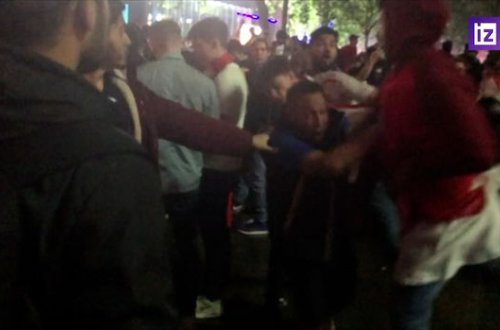 Final oyunundan sonra Londonda 19 polis xəsarət alıb - VİDEO