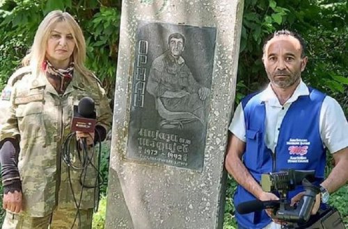 Şəhid ailələrindən pul alaraq çəkiliş edən jurnalistlər həbs edilib - FOTO