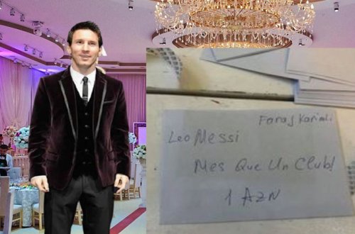 Azərbaycanda Messinin adından toylara pul yazdıran kimdir? (FOTOLAR)