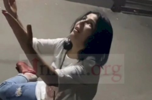 Bakıda narkotikin təsirində olan qadın görün nə etdi - VİDEO