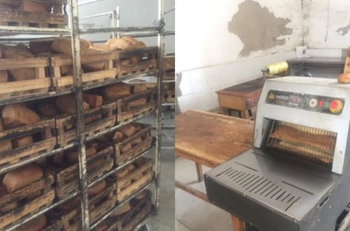 Bakıda bərbad vəziyyətdə fəaliyyət göstərən çörək sexi aşkarlanıb - FOTO