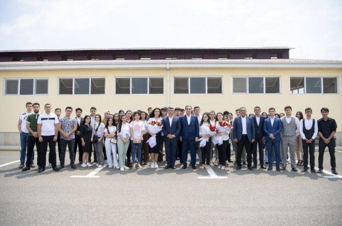 Nazir İnam Kərimov Azərbaycan Dövlət Aqrar Universitetinin müəllim-tələbə heyəti ilə görüşüb