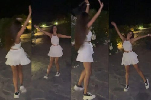 Ayseldən Bodrum gecələrində mini ətəkdə ÇILĞIN RƏQS - VİDEO