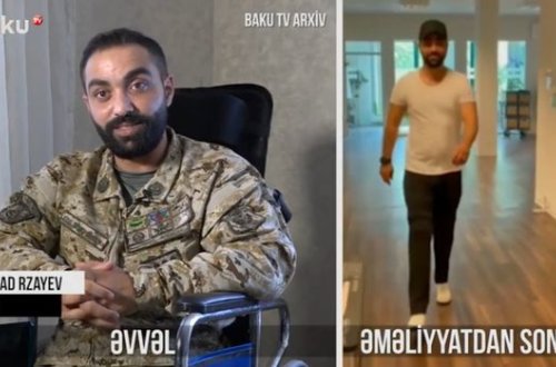 Ayaqlarını itirən qazi artıq qaça bilir - Hərkəsi duyğulandıran görüntülər – VİDEO