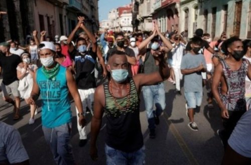 Kubanın paytaxtında hakimiyyətə dəstək mitinqi keçirilib