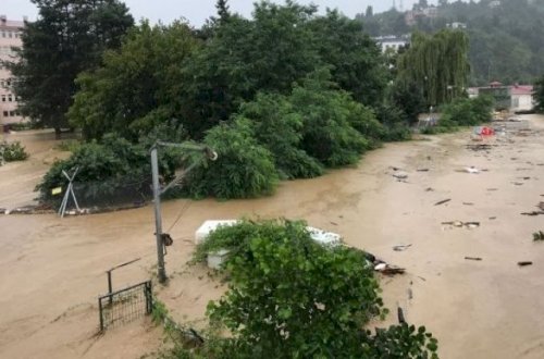 Türkiyədə daşqın: Kəndlər boşaldıldı - Fotolar + Video