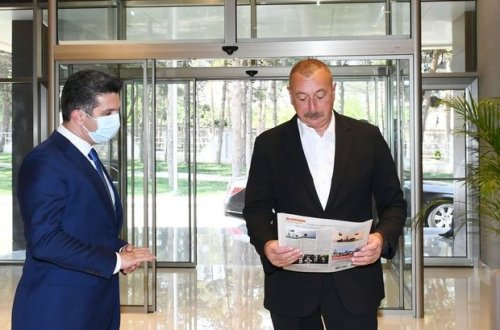 İlham Əliyev Naftalan Mərkəzi Sanatoriyasının açılışında iştirak etdi - YENİLƏNİB/FOTO