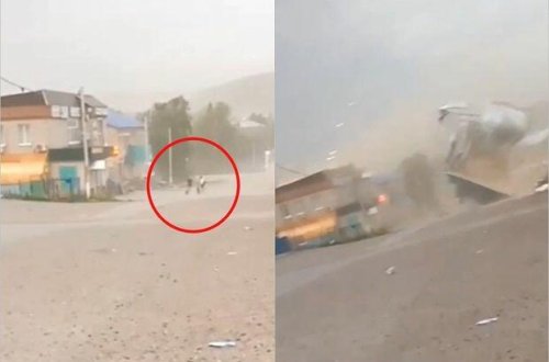 14 yaşlı qız güclü qasırğanın qopardığı damın altında qaldı - FOTO/VİDEO