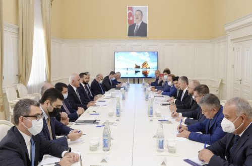 Baş nazirin müavini Şahin Mustafayev Rusiyanın iqtisadi inkişaf nazirinin müavini ilə görüşüb