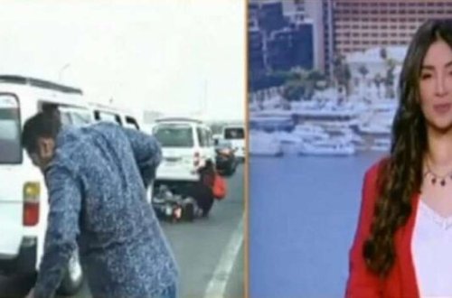 Canlı yayım zamanı GÖZLƏNİLMƏZ HADİSƏ: Bir anda baş verdi - VİDEO