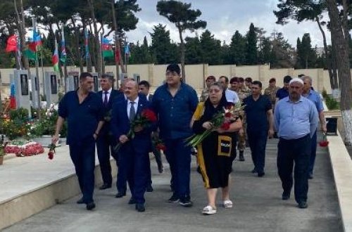 Nəsimi rayonunda Vətən müharibəsi Şəhidi Həsənov Faiq Hüseyn oğlunun doğum günü qeyd olunub