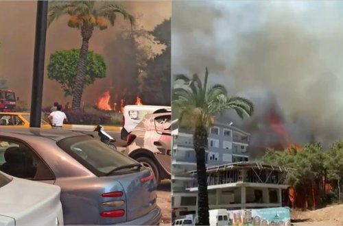 Antalyada meşə yanğınları yaşayış məntəqələrinə keçib – FOTO/VİDEO