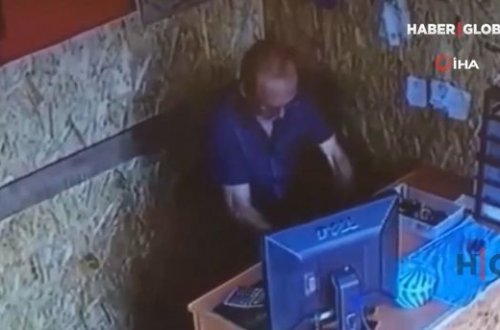 İşə başladığı ikinci gün kassanı yarıb pulları özü ilə apardı - VİDEO