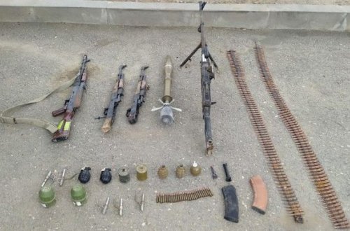 В Ходжалинском районе обнаружены оружие и боеприпасы