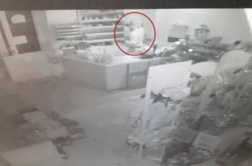 Gəncədə  mağazadan oğurluq edən şəxs saxlanılıb - FOTO (ÖZƏL)