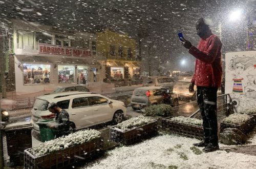 Braziliyaya qar yağıb - VİDEO
