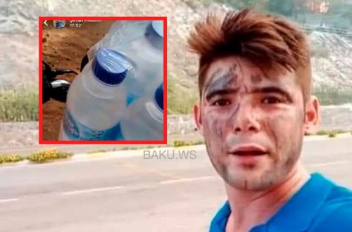 Alovu söndürməyə çalışan gəncin son görüntüləri hər kəsi kövrəltdi - VİDEO