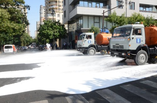 Bakıda 546 küçə dezinfeksiya edilib