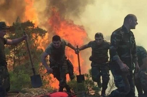 Yanğınsöndürənlərimiz Türkiyədə dəhşətli anlar yaşadı - Video