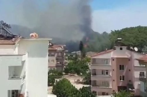 Antalyanın Kəmər bölgəsində də meşə yanğınları başlayıb