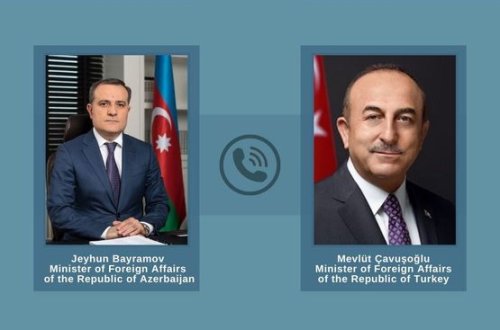 Ceyhun Bayramov və Mövlud Çavuşoğlu arasında telefon danışığı olub