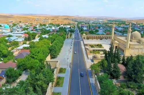 Şamaxının yol infrastrukturu müasir səviyyədə yenidən qurulur - FOTO