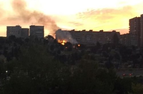 Bakıda qəbiristanlıqda yanğın baş verib