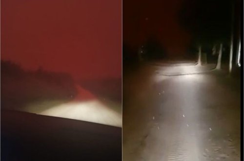 Rusiyada günün günorta çağı Günəş görünməz oldu - FOTO/VİDEO