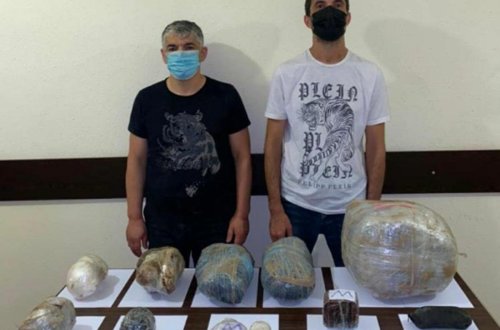 Azərbaycan sərhədini pozan iki nəfər saxlanıldı - Külli miqdarda narkotik götürüldü
