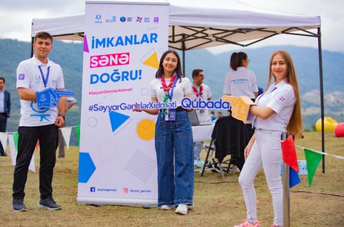 Gənclər şimal bölgəsinin kəndlərinə üz tutdu - FOTO