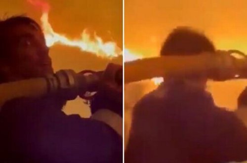 Türkiyəli məşhur aktyor dözməyərək alovun içinə girdi - VİDEO