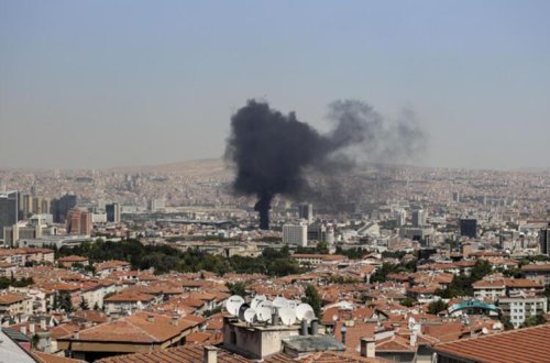 TƏCILI: Atatürkün Anıtkabiri yaxınlığında YANĞIN - Fotolar