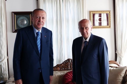 Ərdoğan Dövlət Baxçalını evində ziyarət edib