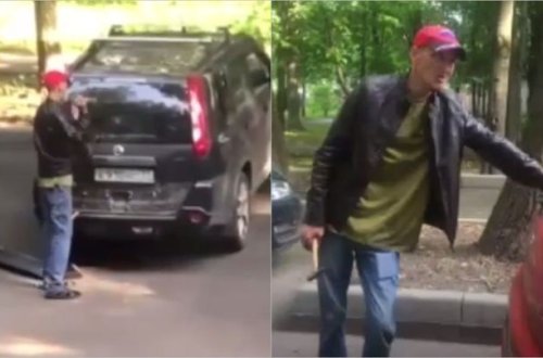 Sevgilisini axtaran gənc səkkiz maşına zərər vurdu - VİDEO