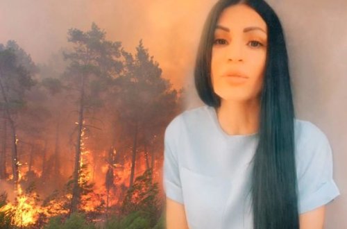 Erməni qız xalqının iyrənc üzünü bir daha göstərdi: “Türkiyədəki yanğını 44 gün sönməyə qoymayın” - VİDEO