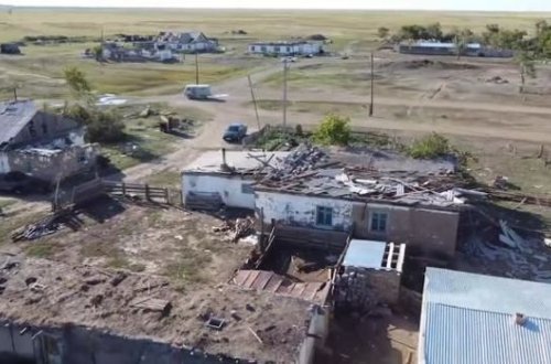 Qazaxıstanda şiddətli qasırğa: Fövqəladə vəziyyət elan olundu