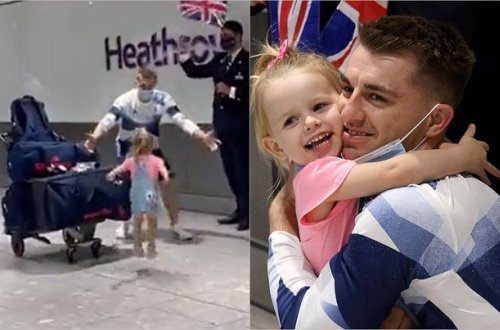 Qızının sürprizi Olimpiya çempionunu duyğulandırdı - VİDEO