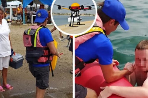 Rusiyada ilk dəfə dənizdə boğulan şəxs dron vasitəsi ilə xilas edilib