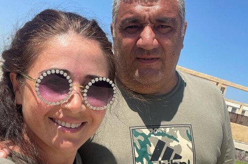 Elnarə Xəlilovanın əri ilə görüntüləri - FOTO