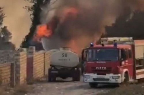 Qəbələdə yanğın başlayıb – VİDEO