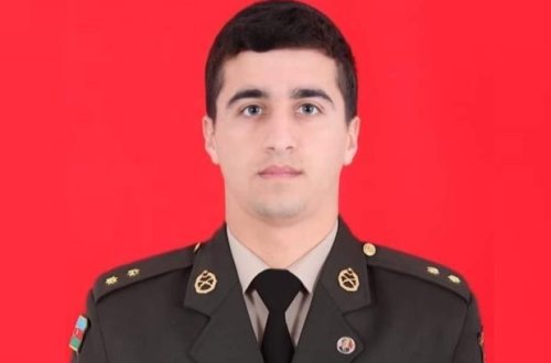 Azərbaycan ordusunun həlak olan zabiti ilə vida mərasimi keçirilir - FOTO